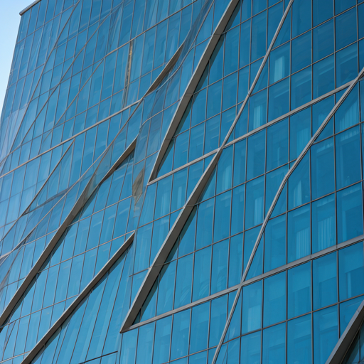 Modern skyscraper glass facade